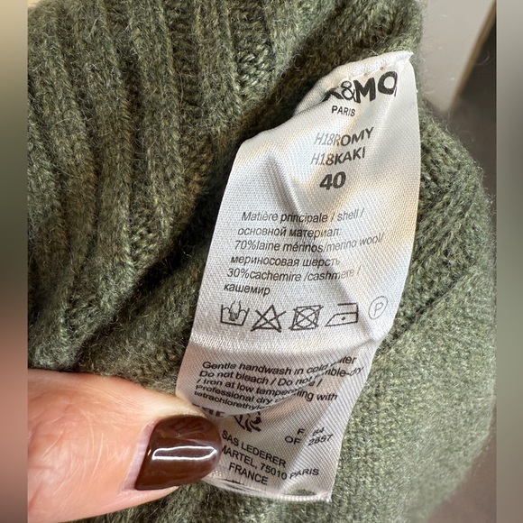 Max & Moi High Neck Cashmere & Wool Sweater - Picture 7 of 7